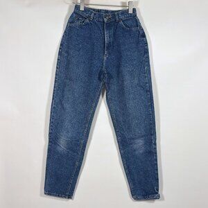 Vintage Lee Tapered Leg Mom Jeans 80s 90s Medium Wash - Size 10 Long